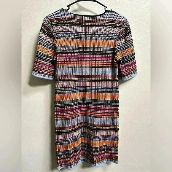 M Missoni Multi-Color Knit Bodycon Sheath Dress Women 12 Luxury Italy Euro Chic - Picture 7 of 11